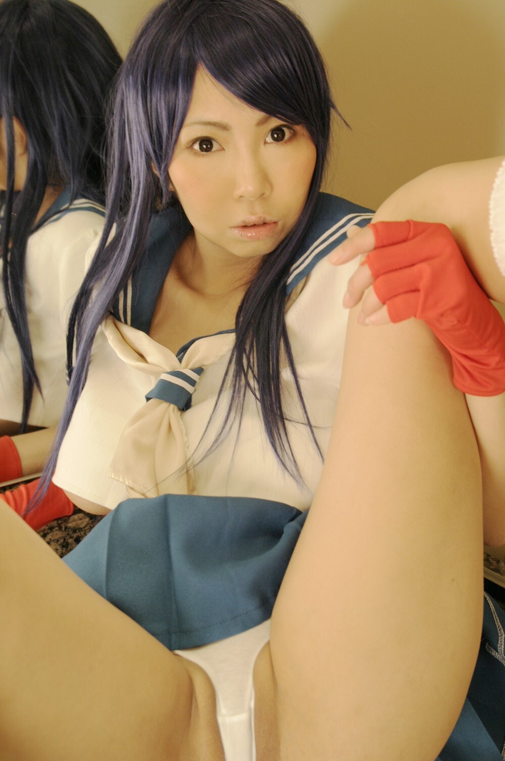 [Cosplay]  Ikkitousen - Big Boobs Kanu Unchou PART 3